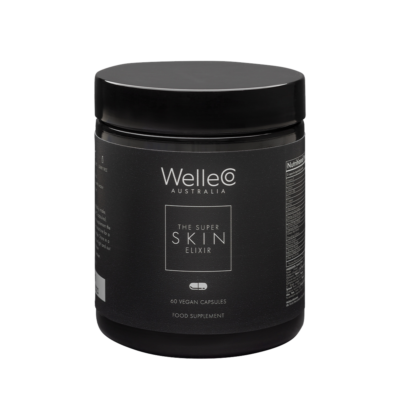 WELLECO The Skin Elixir - Naturalny suplement na skórę, włosy i paznokcie - 60 kapsułek -  | Probiotyki | Promocje | Suplementy na detoks | Suplementy na skórę | Suplementy na skórę, włosy, paznokcie | Welleco | Zielone suplementy | Anti-aging | Efekt Glow | Nawilżenie | Suplementy Wellness | Suplementy wegańskie | Suplementy w kapsułkach | The Silencio