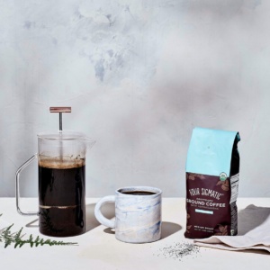 FOUR SIGMATIC Balance Coffee with Ashwagandha & Eleuthero Adaptogens 340g - Kawa grzybowa z adaptogenami Ashwagandha i Eleuthero RELAKS I WYCISZENIE  | Adaptogeny | Ashwaganda | Chaga | Promocje | Suplementy na sen | Suplementy na stres | Four Sigmatic | Suplementy Wellness