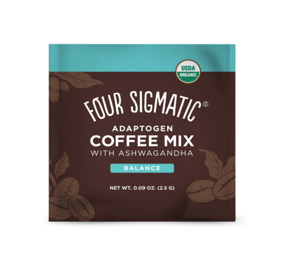 FOUR SIGMATIC Instant Adaptogen Coffee 10 porcji - Kawa grzybowa z adaptogenami Ashwagandha RELAKS I WYCISZENIE  | Adaptogeny | Ashwaganda | Chaga | Kawa funkcjonalna z adaptogenami | Promocje | Suplementy na sen | Suplementy na stres | Four Sigmatic | Suplementy Wellness