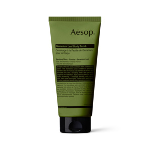 Aesop Geranium Geranium Leaf Body Scrub 180ml - Peeling do ciała Aesop na bazie naturalnych składników | Aesop | Peeling do ciała | Nowości | Ciało | Kosmetyki wegańskie