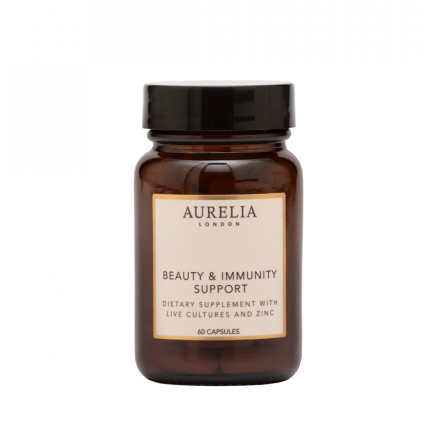 AURELIA LONDON Beauty and Immunity Support - Suplement z probiotykami na skórę i odporność - 60 kapsułek -  | Produkty archiwalne | Aurelia London | Suplementy Wellness | The Silencio