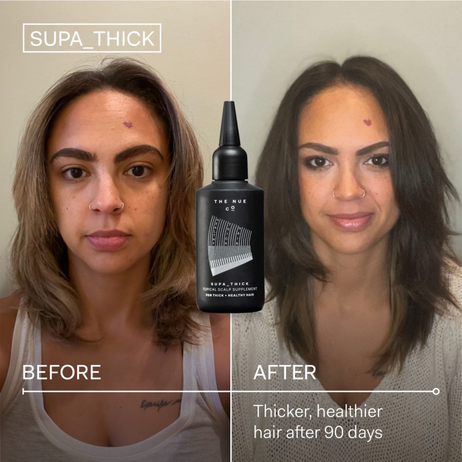 The Nue Co. SUPA THICK - Naturalna wcierka na porost włosów - 100 ml -  | Promocje | Serum do skóry głowy | Suplementy na skórę, włosy, paznokcie | The Nue Co. | Włosy | Nowości | Suplementy Wellness | Suplementy w kapsułkach | The Silencio