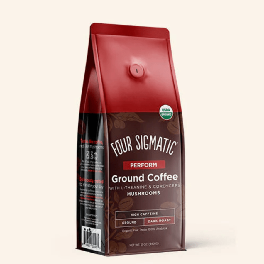 FOUR SIGMATIC Perform Coffee - Kawa grzybowa z adaptogenami Cordyceps i L-Theanine - 340 g -  | Adaptogeny | Cordyceps | Kawa funkcjonalna z adaptogenami | Produkty archiwalne | Promocje | Soplówka Jeżowata | Suplementy na energię i wytrzymałość | Suplementy na odporność | Suplementy na pamięć i koncentrację | Suplementy na stres | Nowości | Four Sigmatic | Suplementy Wellness | The Silencio
