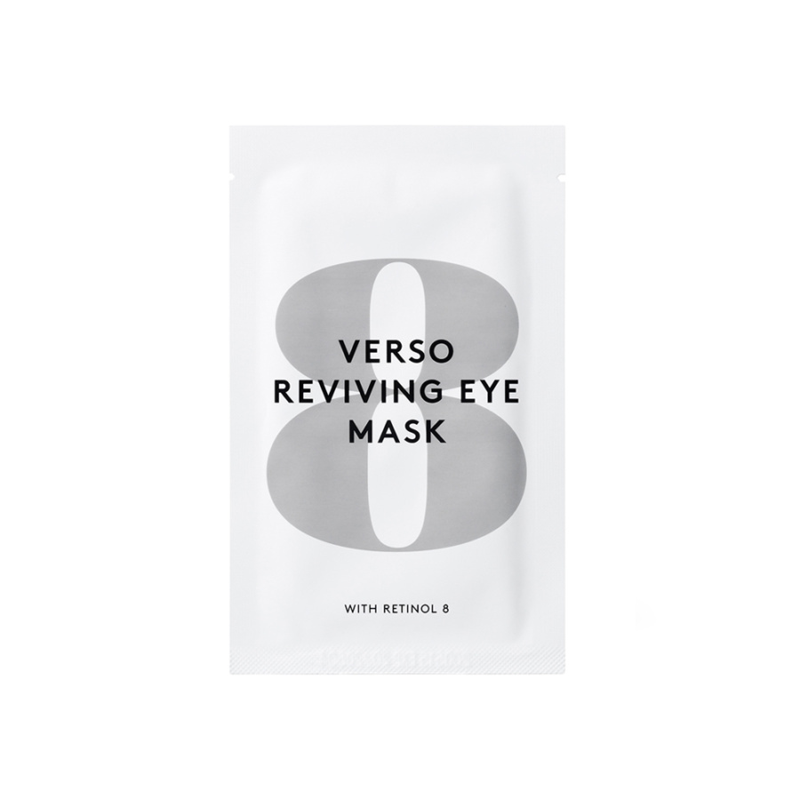 VERSO Reviving Eye Mask - Maska nawilżająca pod oczy z retinolem 8 - 4 sztuki -  | Produkty archiwalne | Promocje | Anti-aging | Kojące i łagodzące | Nawilżenie | Skóra | Kosmetyki do cery dojrzałej | Kosmetyki do skóry suchej | Kosmetyki do skóry wrażliwej | Verso | Twarz | Kosmetyki wegańskie do twarzy | Maski do twarzy | Krem pod oczy | The Silencio
