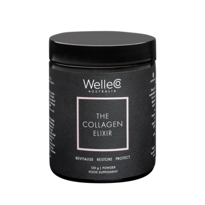 WELLECO The Collagen Elixir - Suplement z peptydami kolagenowymi - na skórę, włosy i paznokcie - 120g -  | Ekstrakty roślinne | Kolagen | Rozjaśniające cerę | Suplementy na skórę | Suplementy na skórę, włosy, paznokcie | Welleco | Witaminy | Anti-aging | Efekt Glow | Nawilżenie | Suplementy Wellness | Suplementy w proszku | The Silencio
