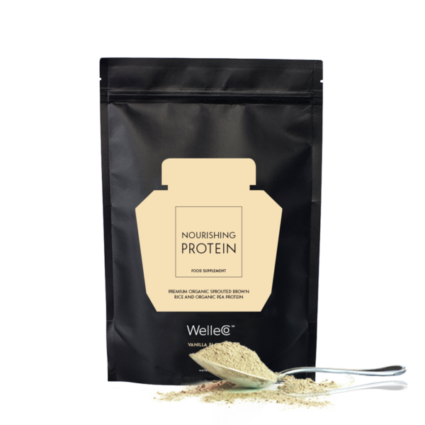 WELLECO Nourishing Protein Vanilla? - Wegańskie białko roślinne - Wanilia- 300g | Probiotyki | Produkty archiwalne | Promocje | Suplementy na energię i wytrzymałość | Suplementy na jelita i wzdęcia | Suplementy na odporność | Wegańskie białko roślinne | Welleco | Suplementy Wellness | Suplementy wegańskie | Suplementy w proszku