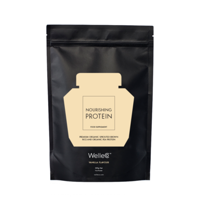 WELLECO Nourishing Protein Vanilla - Wegańskie białko roślinne - Wanilia - 300g -  | Ekstrakty roślinne | Probiotyki | Promocje | Suplementy na energię i wytrzymałość | Suplementy na jelita i wzdęcia | Suplementy na odporność | Wegańskie białko roślinne | Welleco | Witaminy | Suplementy Wellness | Suplementy wegańskie | Suplementy w proszku | The Silencio