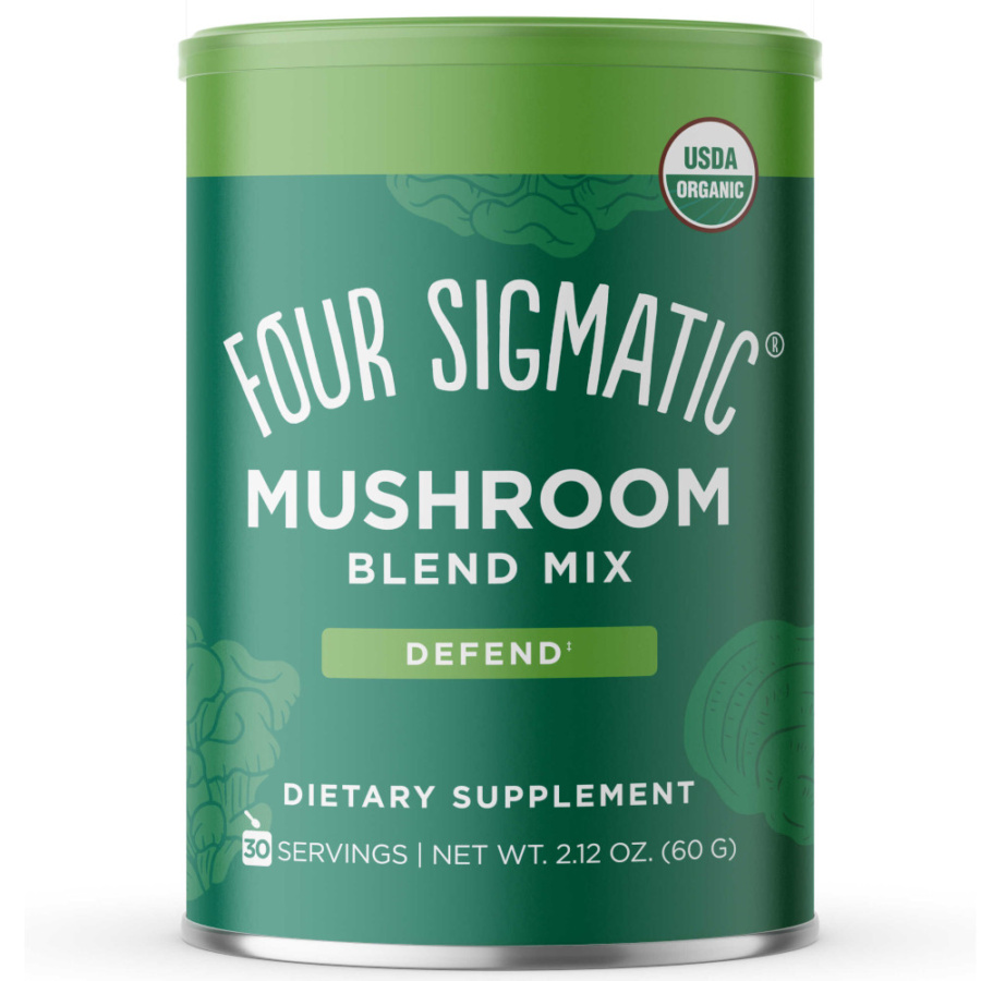 FOUR SIGMATIC Defend Mushroom Blend - Suplement Superfood z adaptogenami i witalnymi grzybami 60g/30 porcji -  | Adaptogeny | Chaga | Produkty archiwalne | Reishi | Four Sigmatic | Suplementy Wellness | The Silencio